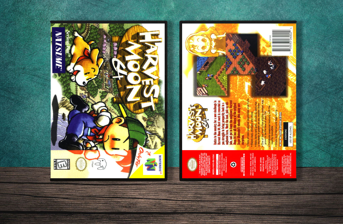Harvest Moon 64, Case Color: DARK GREY (OEM DS CASE COLOR)