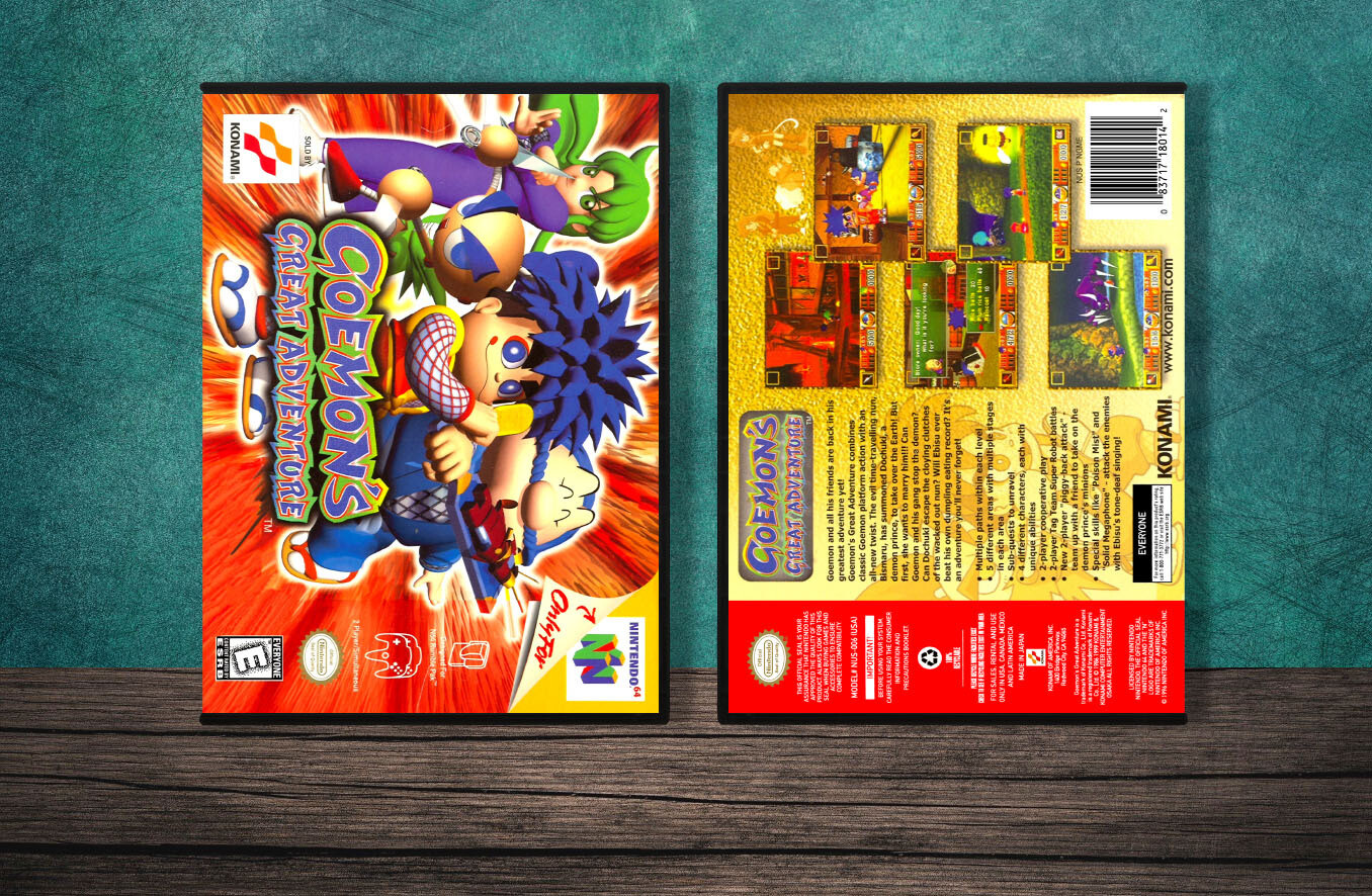 Goemon's Great Adventure, Case Color: DARK GREY (OEM DS CASE COLOR)