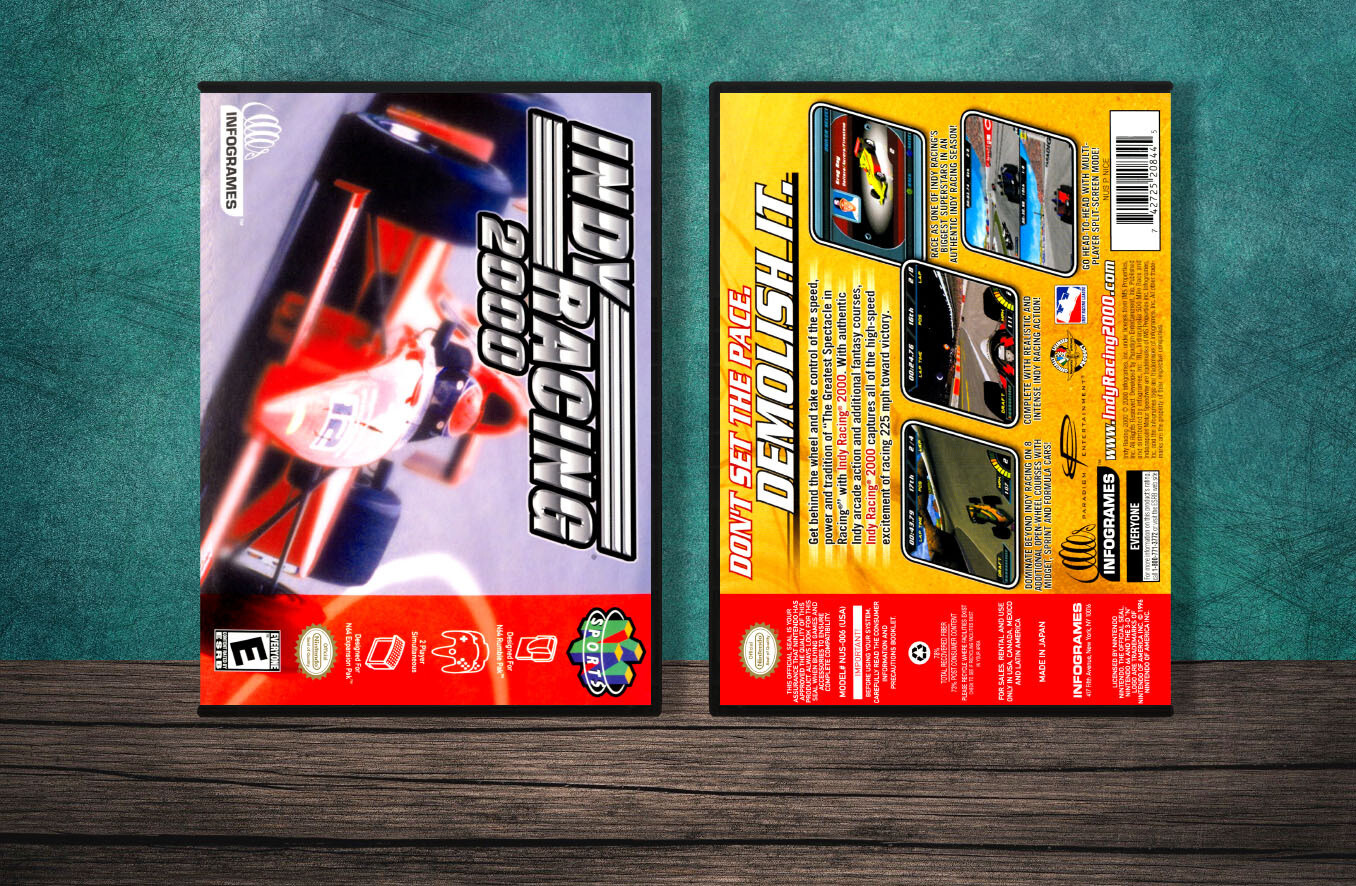 Indy Racing 2000, Case Color: DARK GREY (OEM DS CASE COLOR)