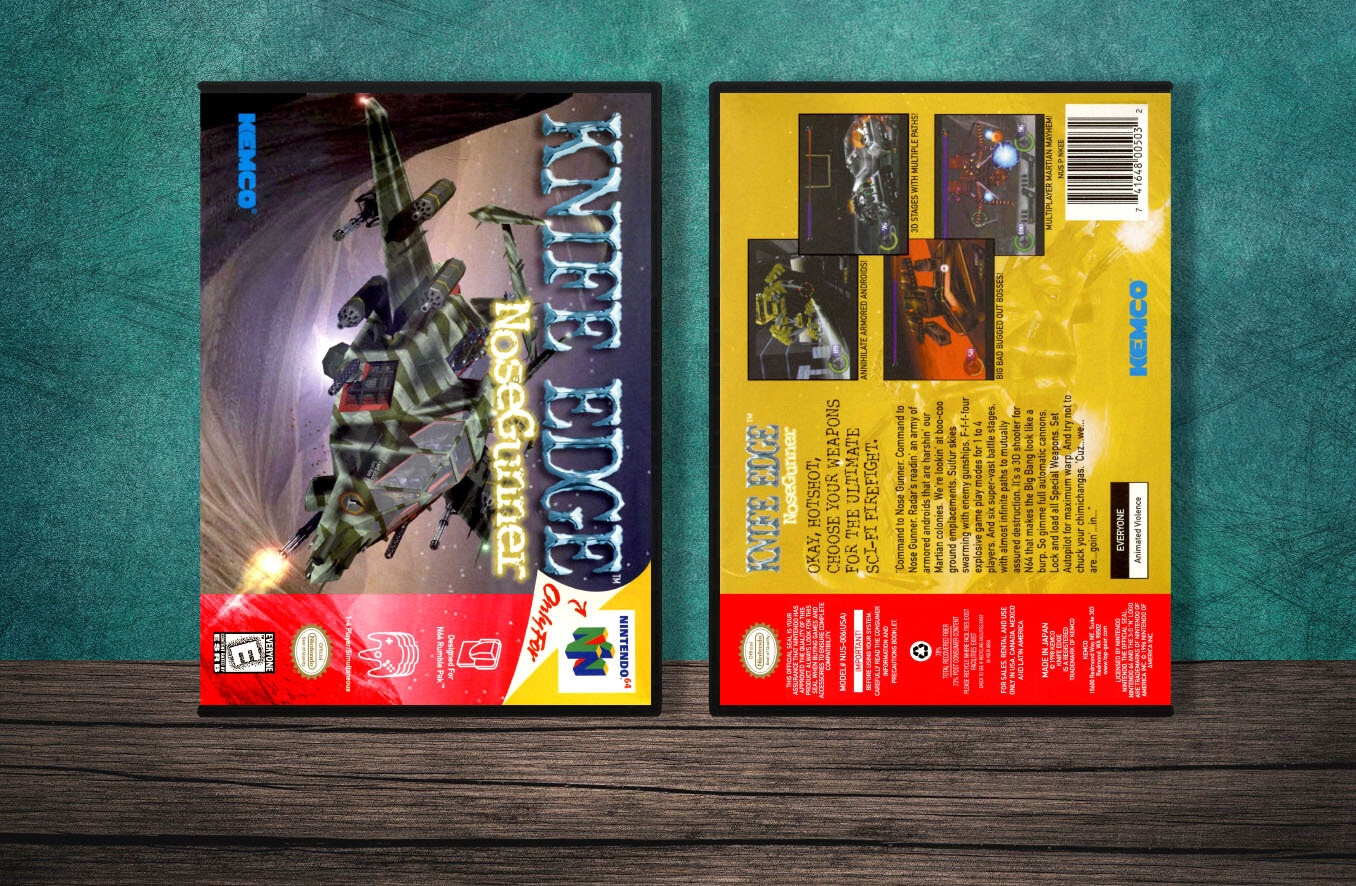 Knife Edge Nose Gunner N64 Video Game Case