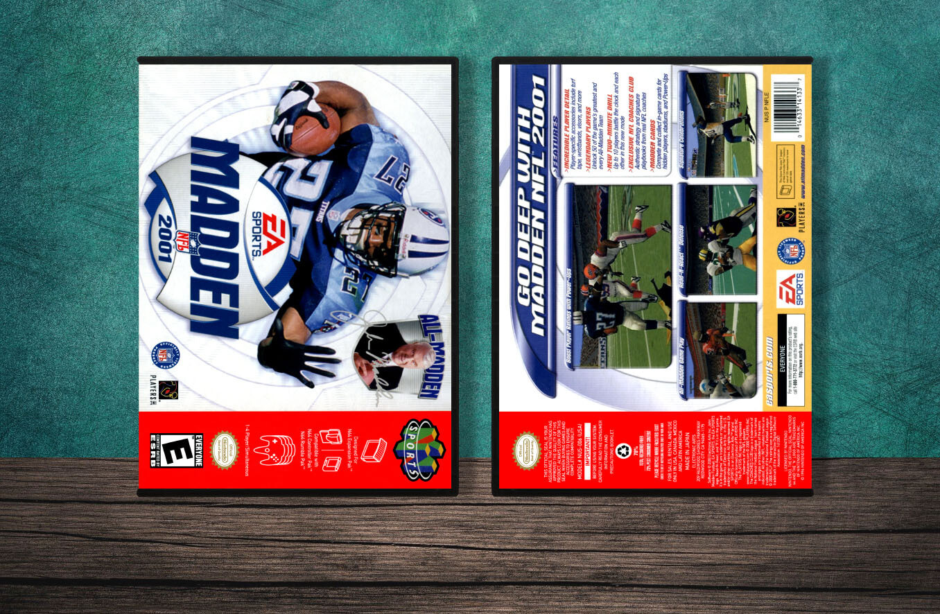 Madden 2001, Case Color: DARK GREY (OEM DS CASE COLOR)