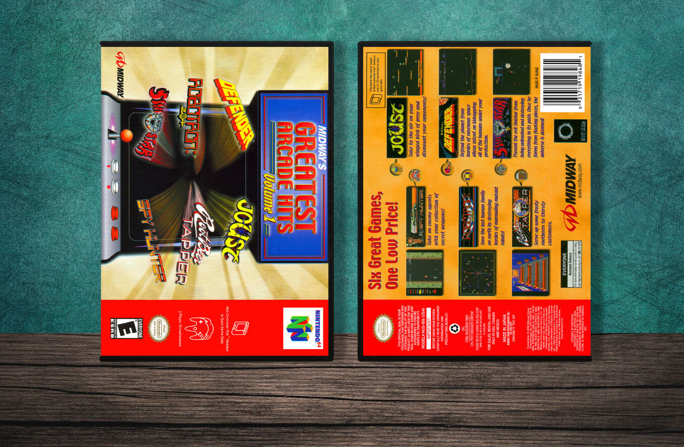 Midway&#39;s Greatest Arcade Hits Volume 1, Case Color: DARK GREY (OEM DS CASE COLOR)