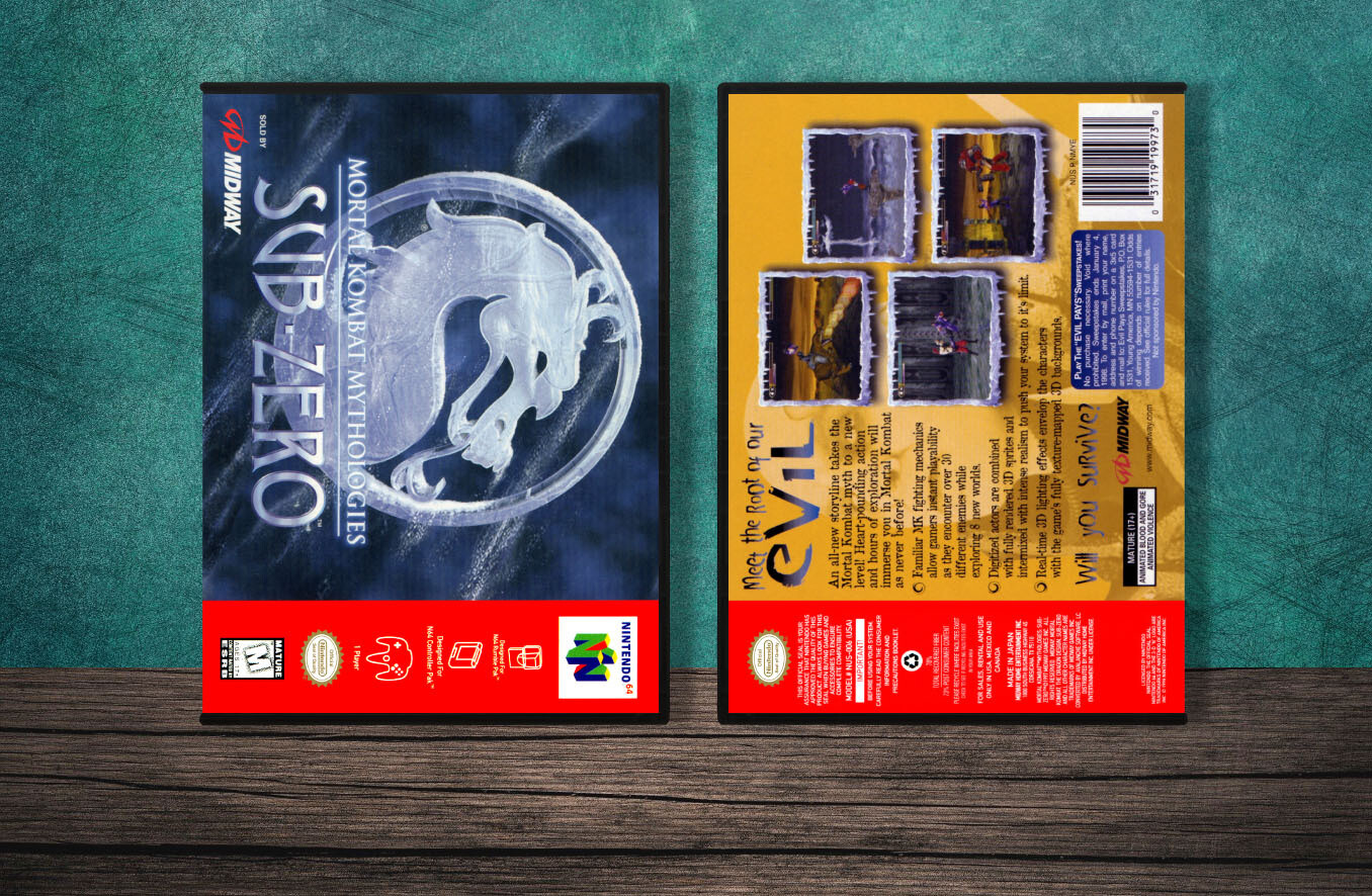 Mortal Kombat Mythologies: The Adventures of Sub-Zero, Case Color: DARK GREY (OEM DS CASE COLOR)