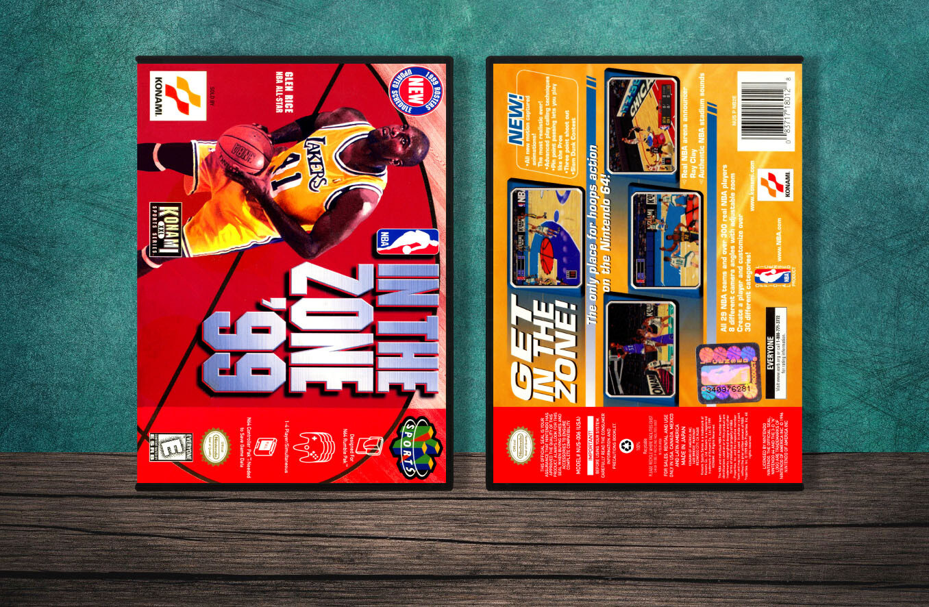 NBA In The Zone '99, Case Color: DARK GREY (OEM DS CASE COLOR)