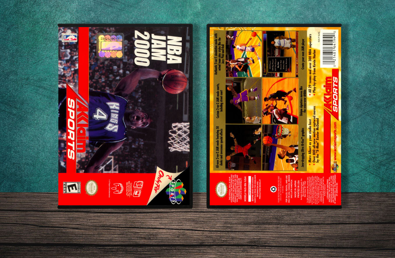 NBA Jam 2000, Case Color: DARK GREY (OEM DS CASE COLOR)