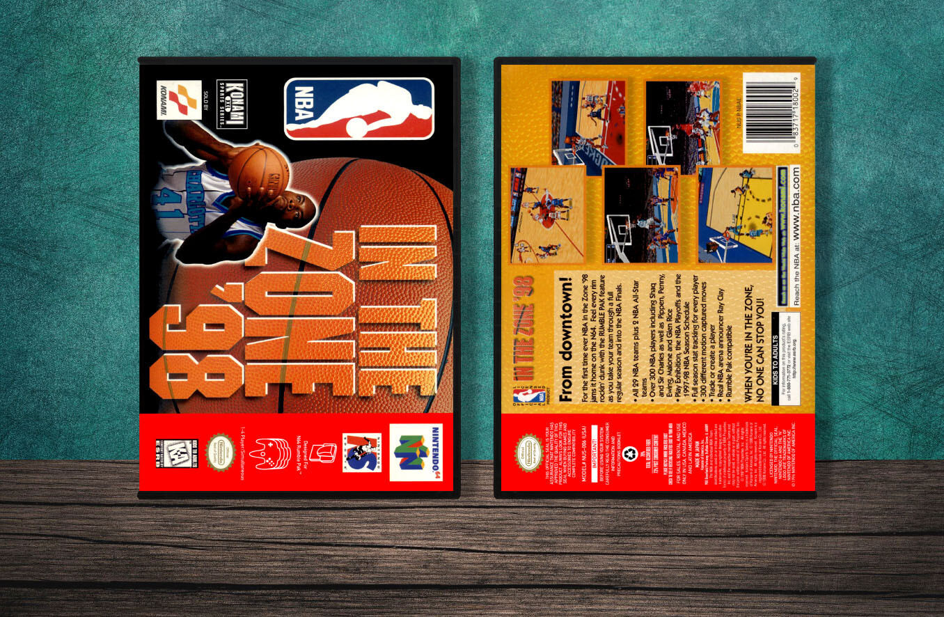 NBA In The Zone '98, Case Color: DARK GREY (OEM DS CASE COLOR)