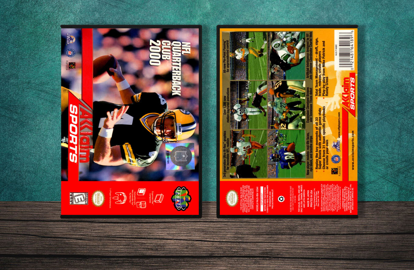 NFL Quarterback Club 2000, Case Color: DARK GREY (OEM DS CASE COLOR)