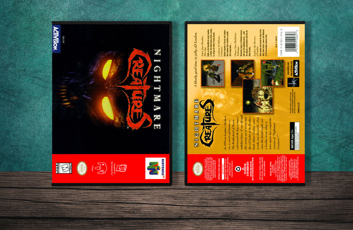 Nightmare Creatures, Case Color: DARK GREY (OEM DS CASE COLOR)