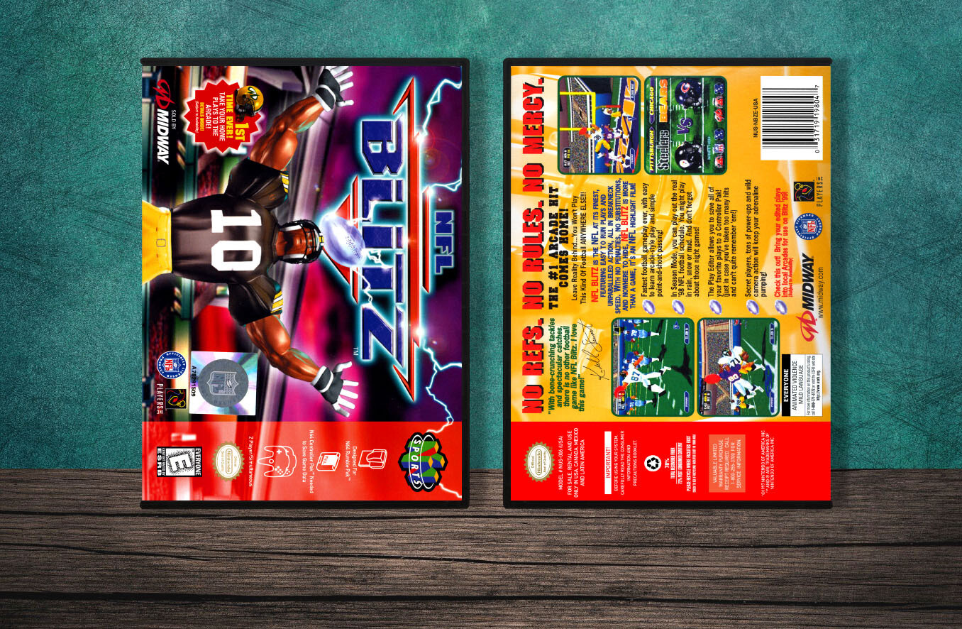 NFL Blitz, Case Color: DARK GREY (OEM DS CASE COLOR)