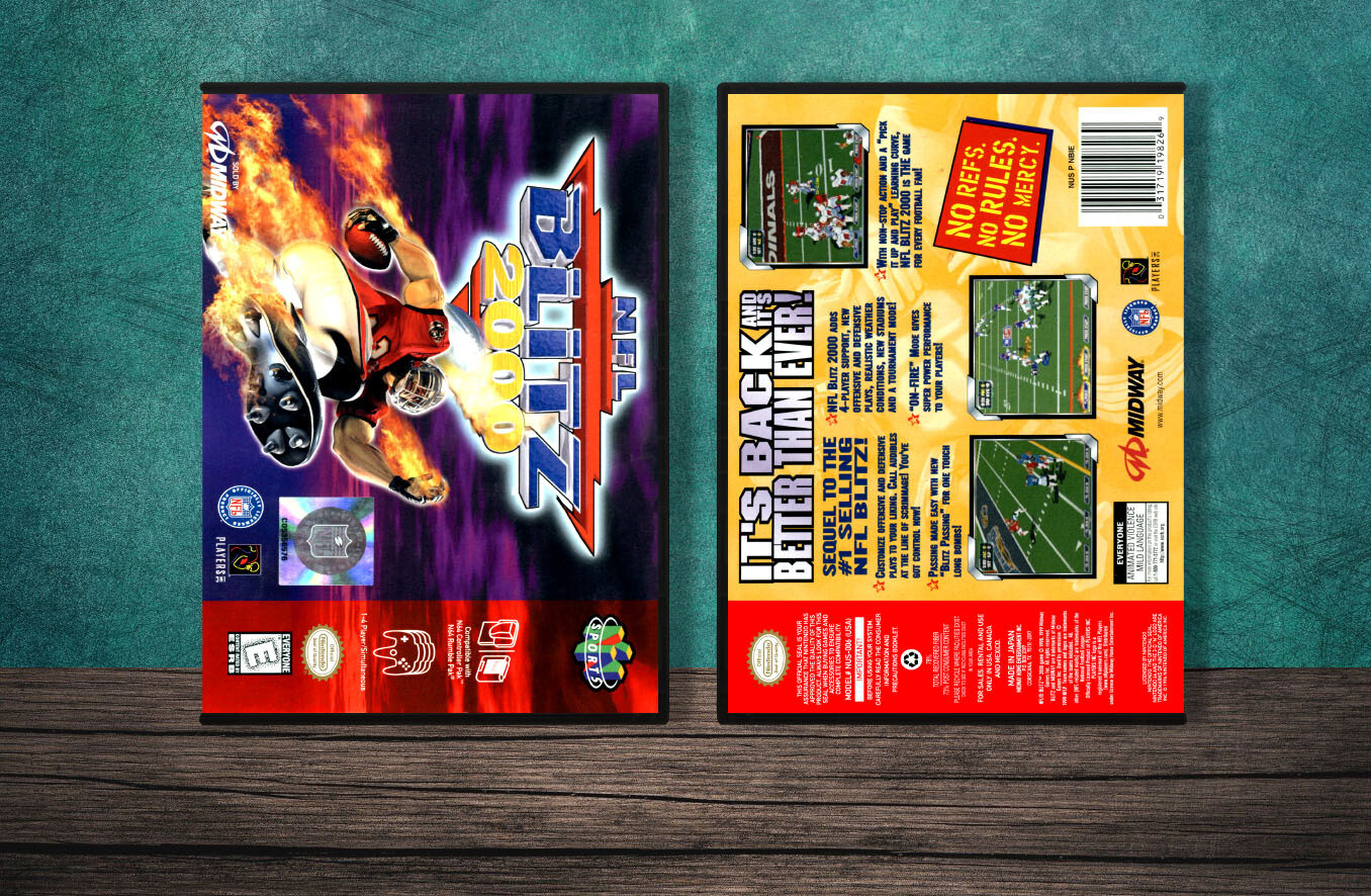 NFL Blitz 2000, Case Color: DARK GREY (OEM DS CASE COLOR)