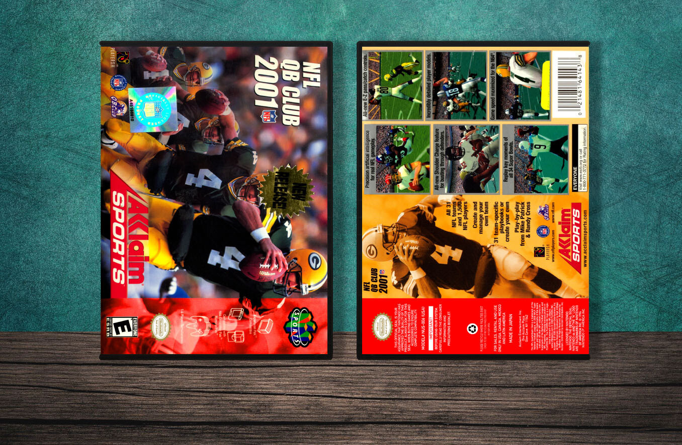 NFL Quarterback Club 2001, Case Color: DARK GREY (OEM DS CASE COLOR)