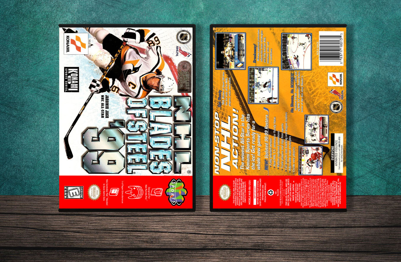 NHL Blades of Steel '99, Case Color: DARK GREY (OEM DS CASE COLOR)