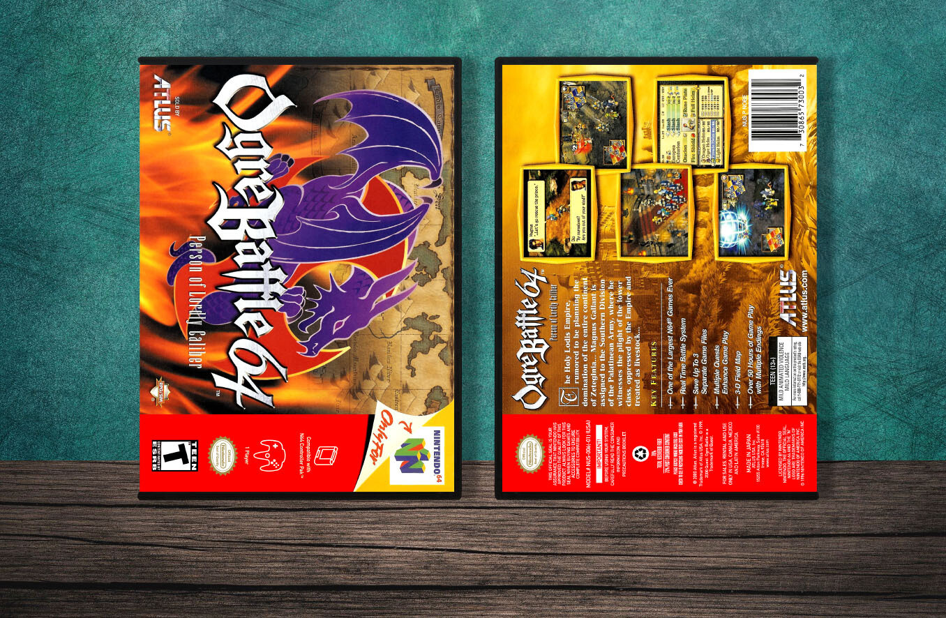 Ogre Battle 64, Case Color: DARK GREY (OEM DS CASE COLOR)