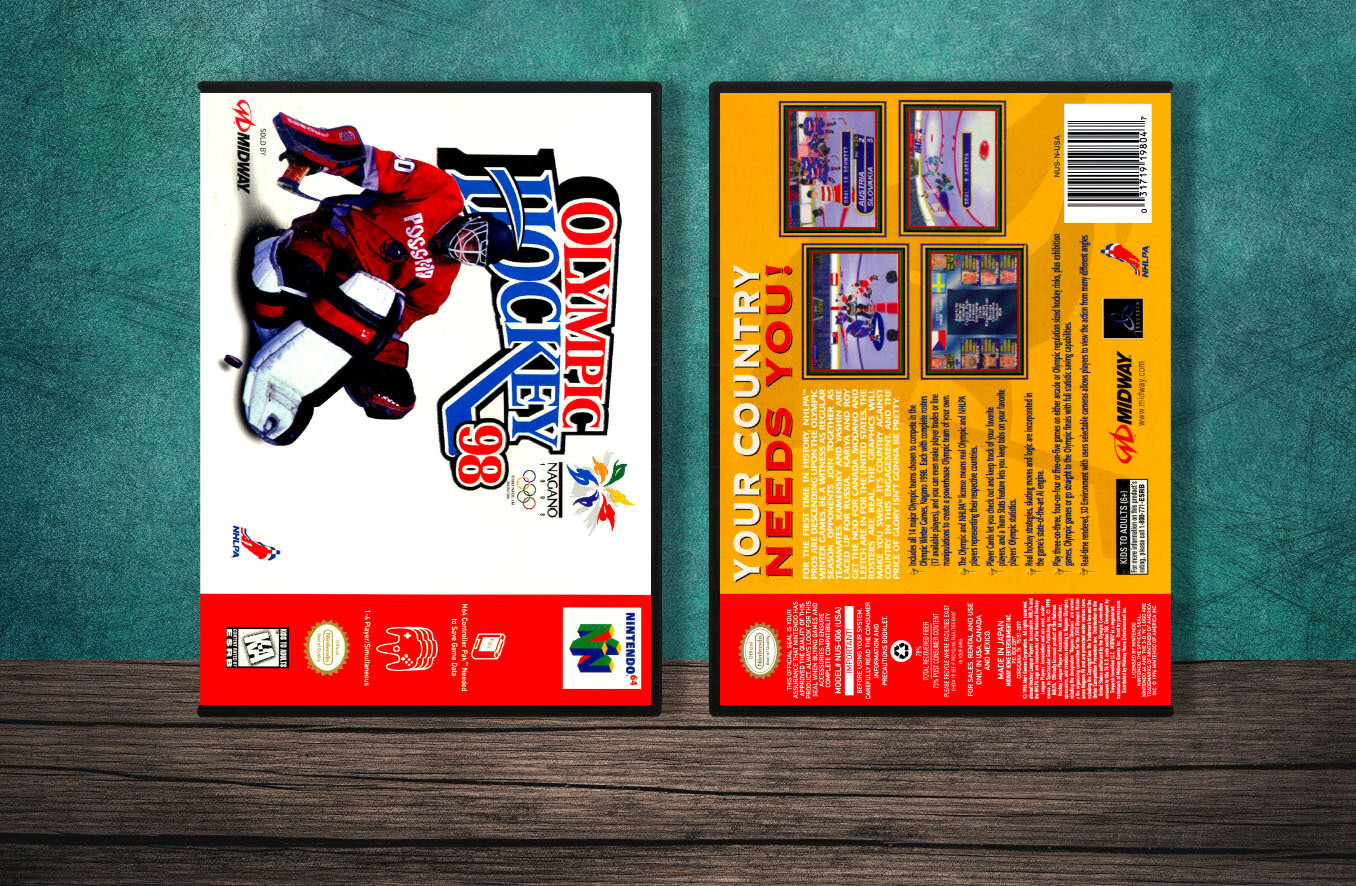 Olympic Hockey Nagano '98, Case Color: DARK GREY (OEM DS CASE COLOR)