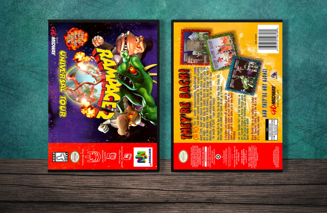 Rampage 2: Universal Tour, Case Color: DARK GREY (OEM DS CASE COLOR)