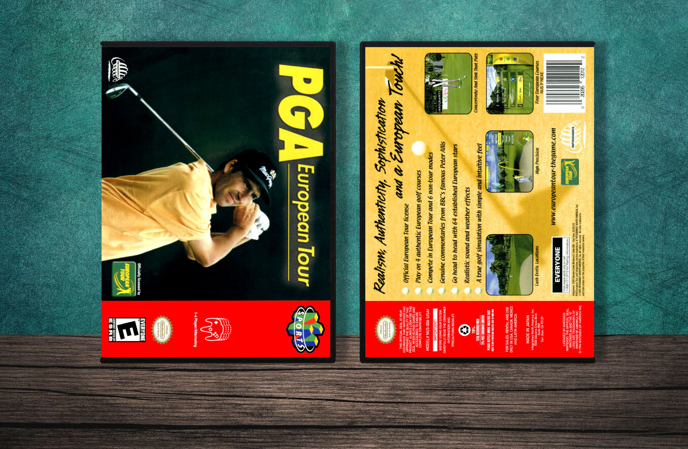 PGA European Tour, Case Color: DARK GREY (OEM DS CASE COLOR)