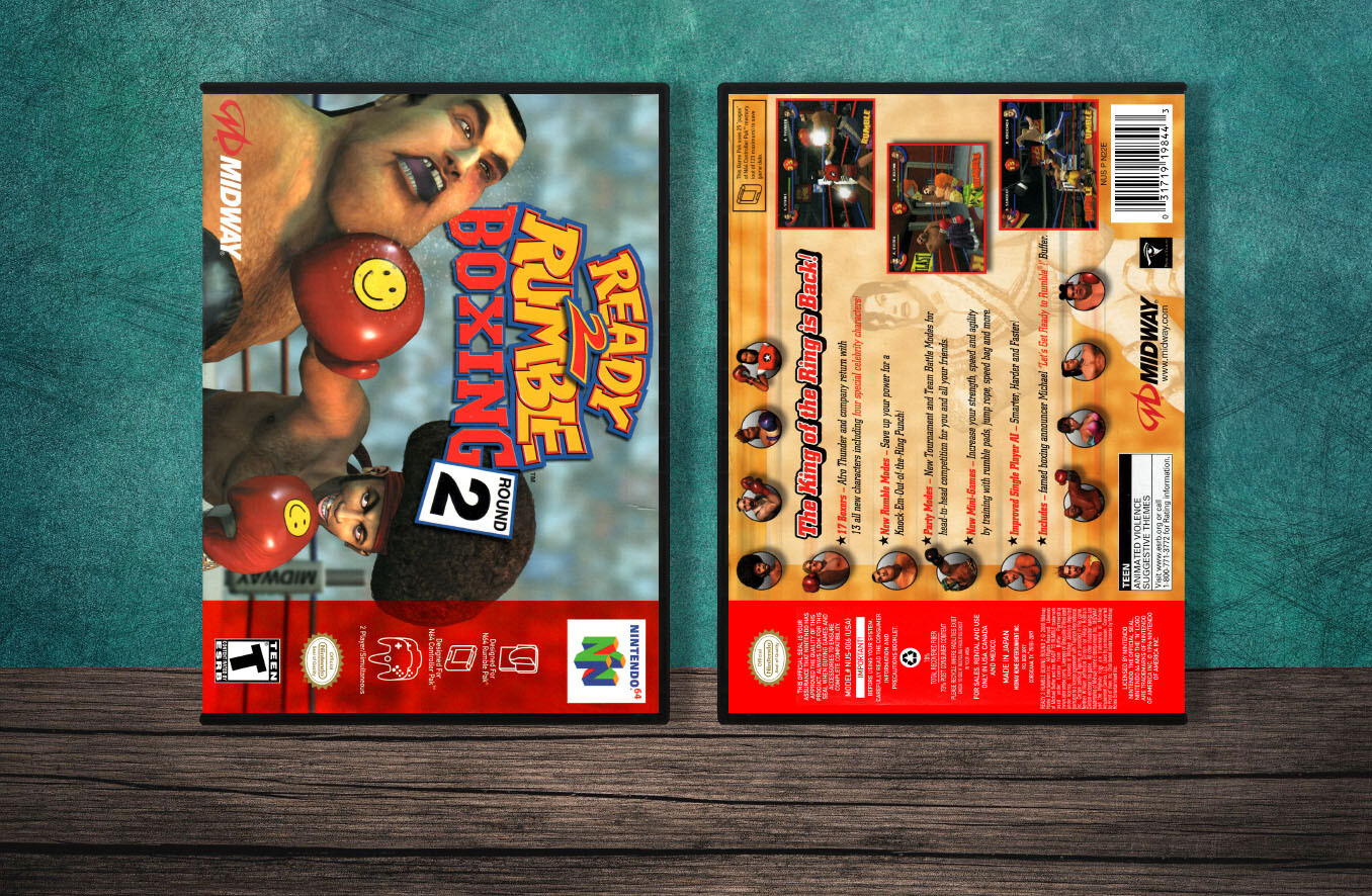 Ready 2 Rumble Boxing Round 2, Case Color: DARK GREY (OEM DS CASE COLOR)