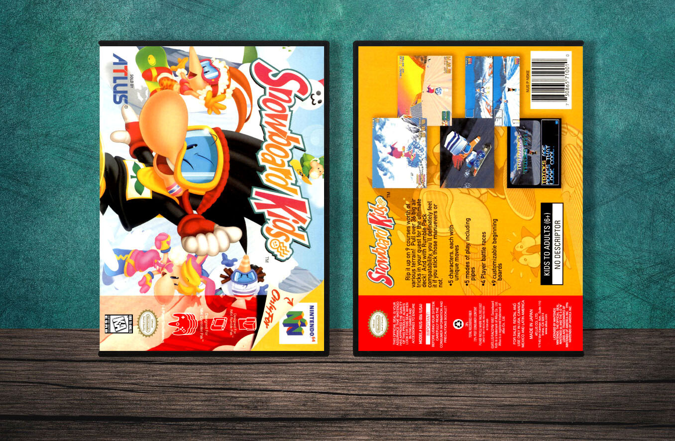Snowboard Kids, Case Color: DARK GREY (OEM DS CASE COLOR)