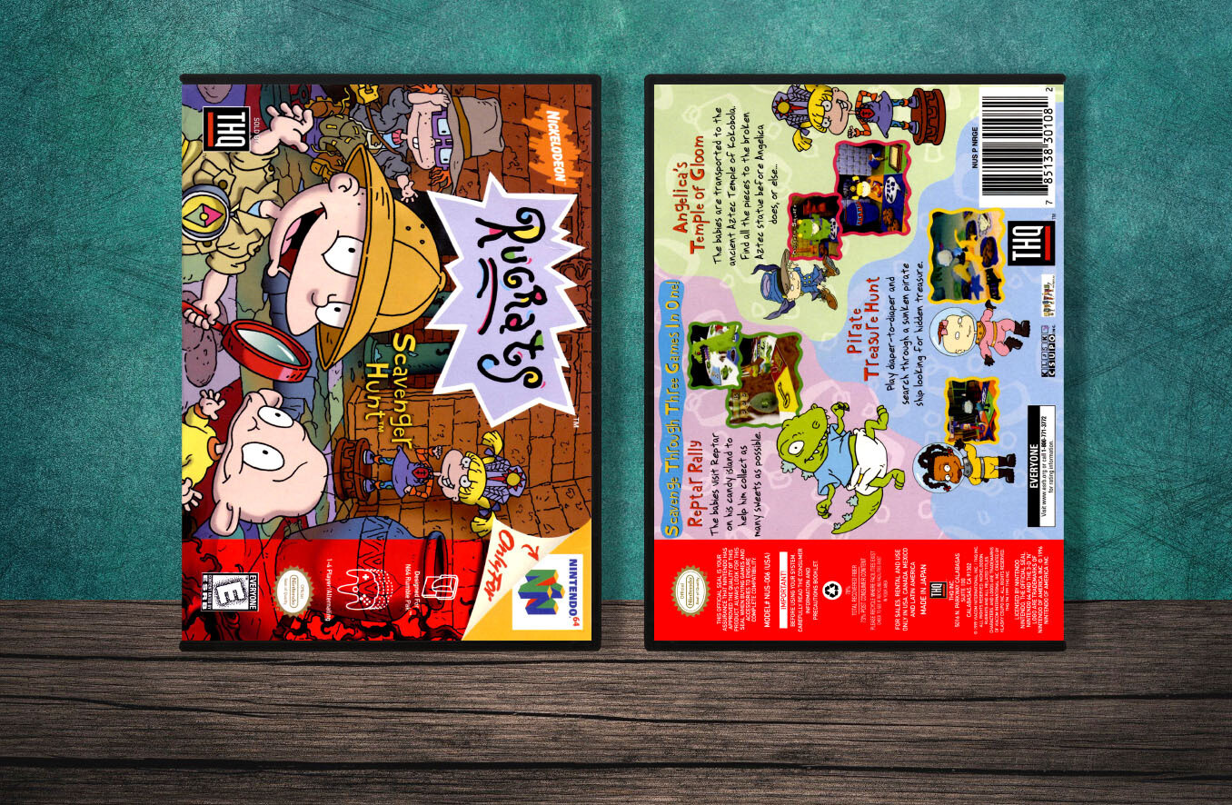 Rugrats: Scavenger Hunt, Case Color: DARK GREY (OEM DS CASE COLOR)