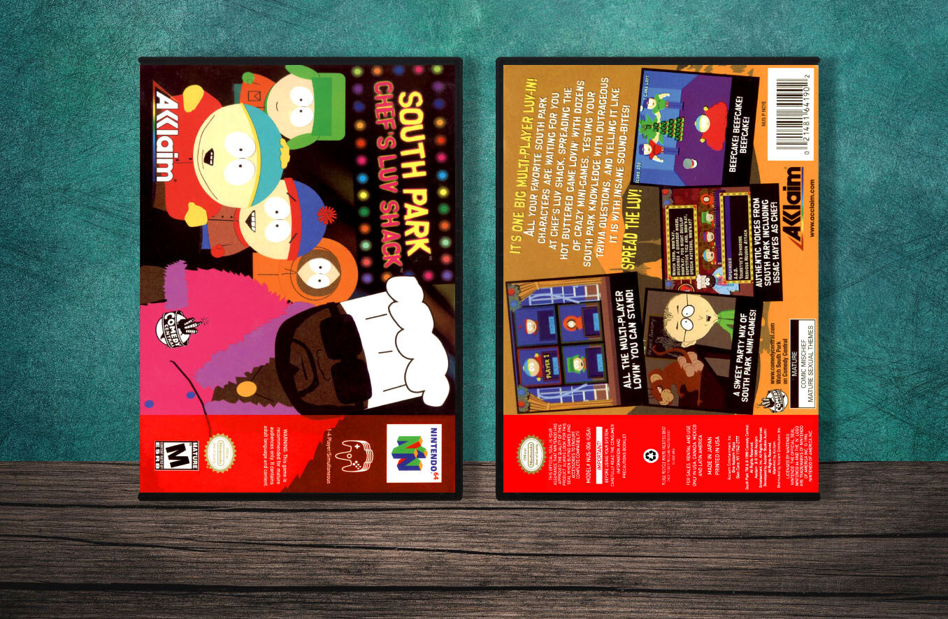 South Park: Chef's Luv Shack, Case Color: DARK GREY (OEM DS CASE COLOR)