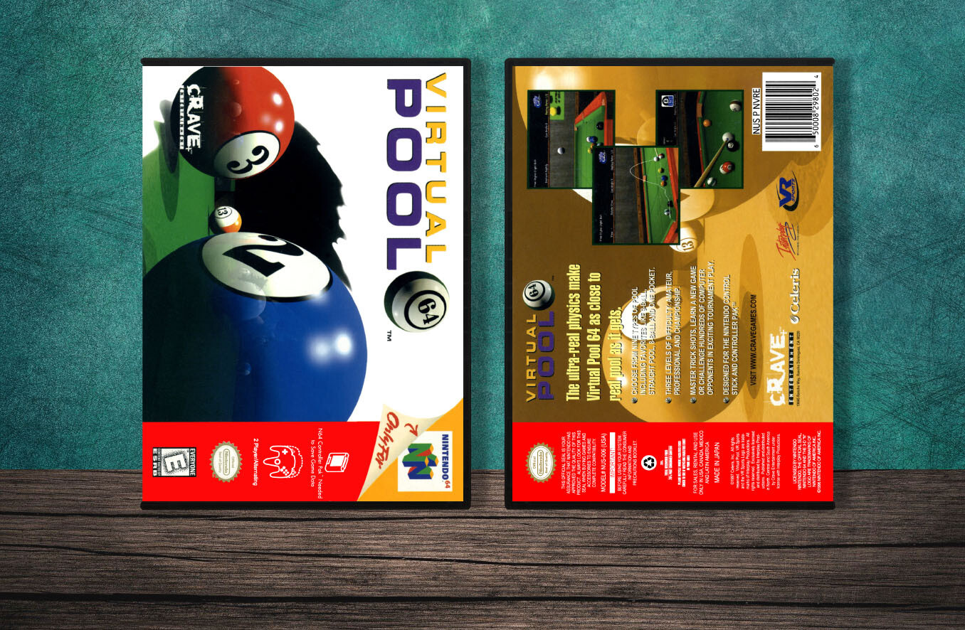 Virtual Pool 64, Case Color: DARK GREY (OEM DS CASE COLOR)