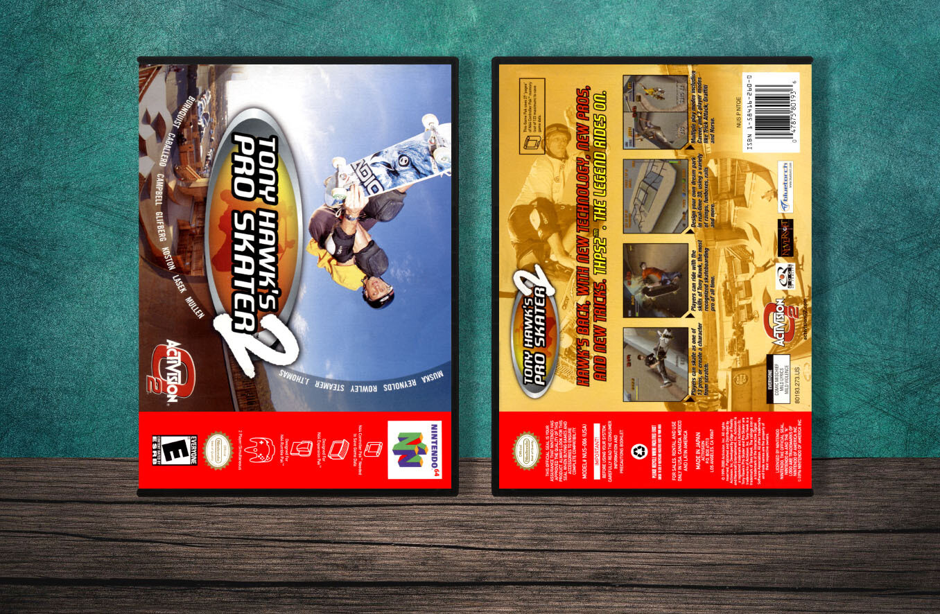 Tony Hawk's Pro Skater 2, Case Color: DARK GREY (OEM DS CASE COLOR)