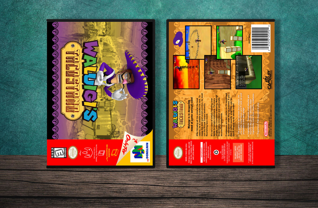 Waluigi's Taco Stand, Case Color: DARK GREY (OEM DS CASE COLOR)