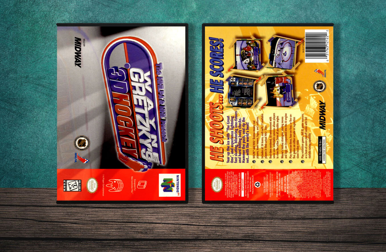 Wayne Gretzky's 3D Hockey, Case Color: DARK GREY (OEM DS CASE COLOR)