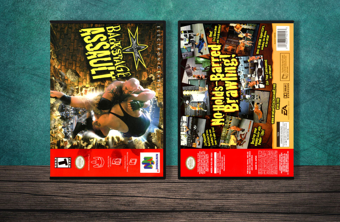 WCW Backstage Assault, Case Color: DARK GREY (OEM DS CASE COLOR)
