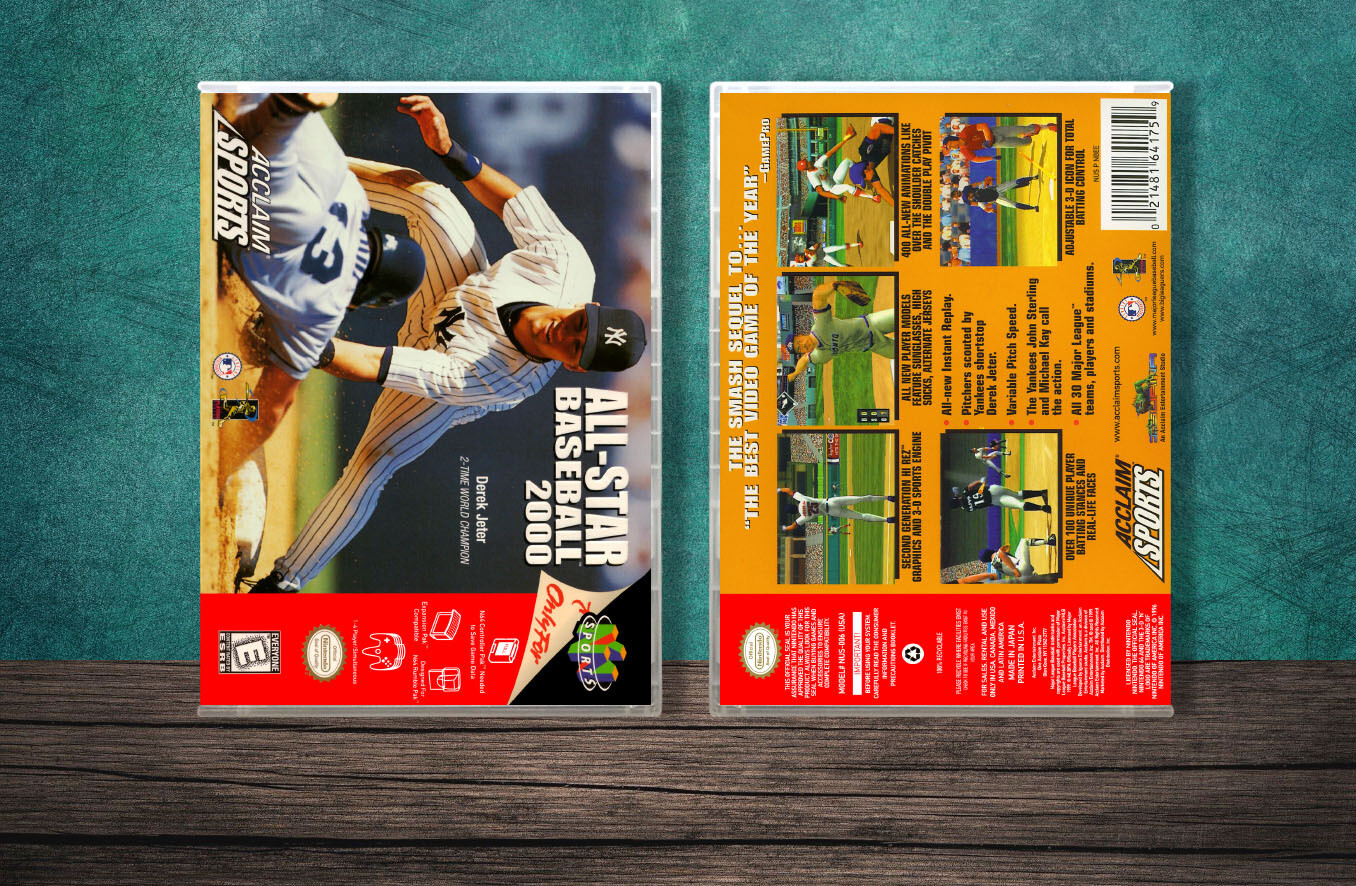 All-Star Baseball 2000, Case Color: CLEAR (Transparent)