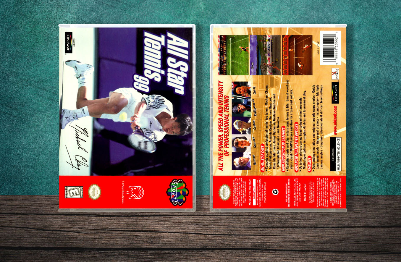 All-Star Tennis 99, Case Color: CLEAR (Transparent)