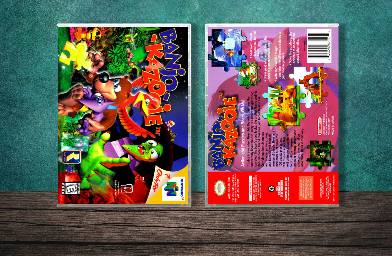 Banjo-Kazooie, Case Color: CLEAR (Transparent)