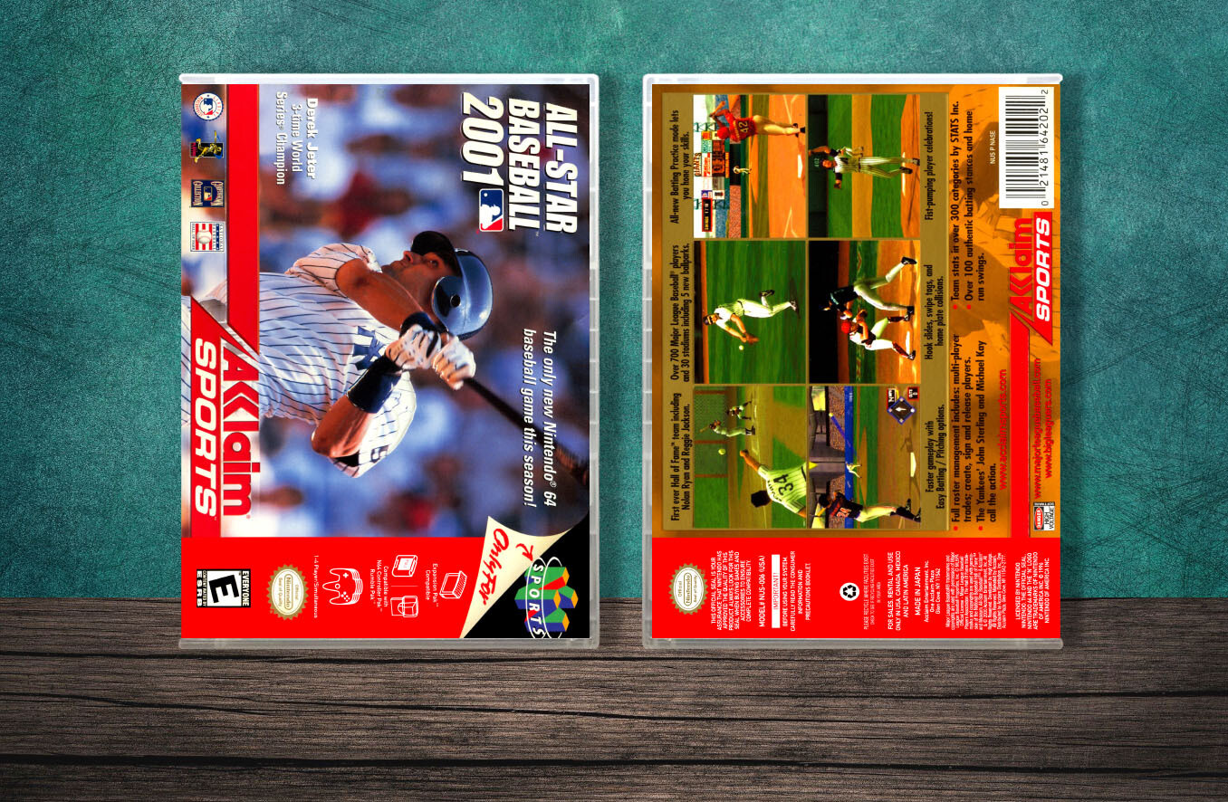 All-Star Baseball 2001, Case Color: CLEAR (Transparent)