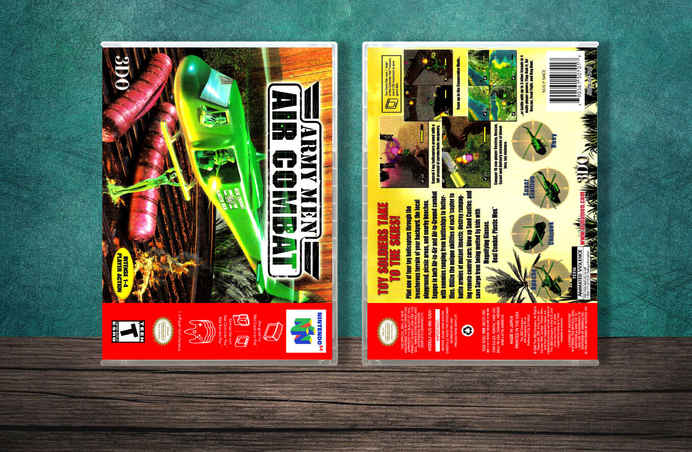 Army Men: Air Combat, Case Color: CLEAR (Transparent)