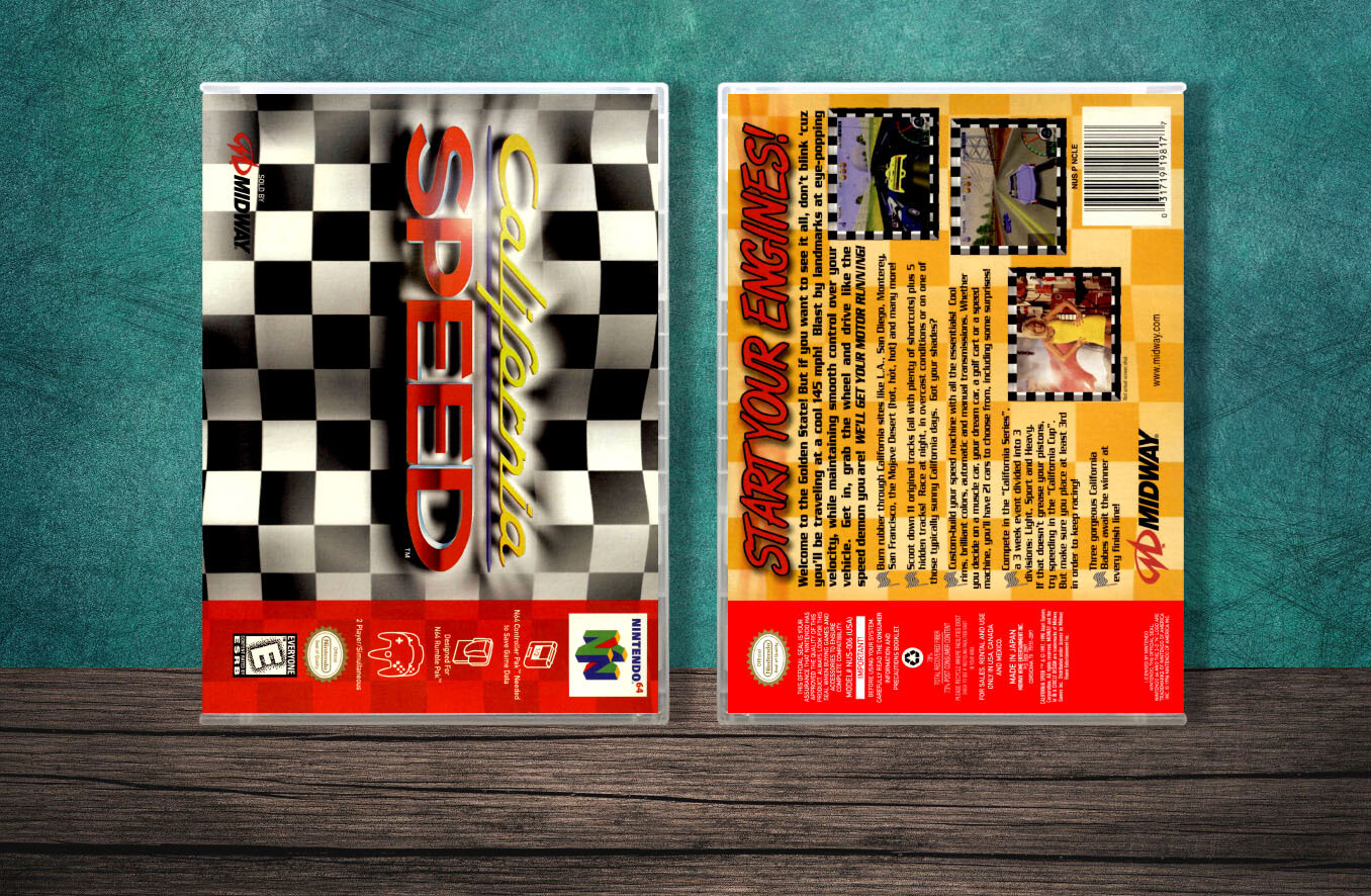 California Speed, Case Color: CLEAR (Transparent)