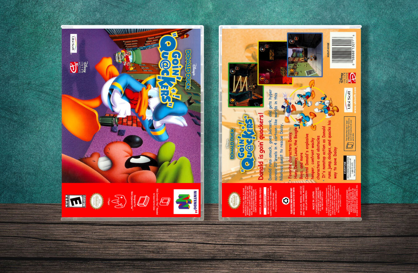 Donald Duck Going Quackers, Case Color: CLEAR (Transparent)