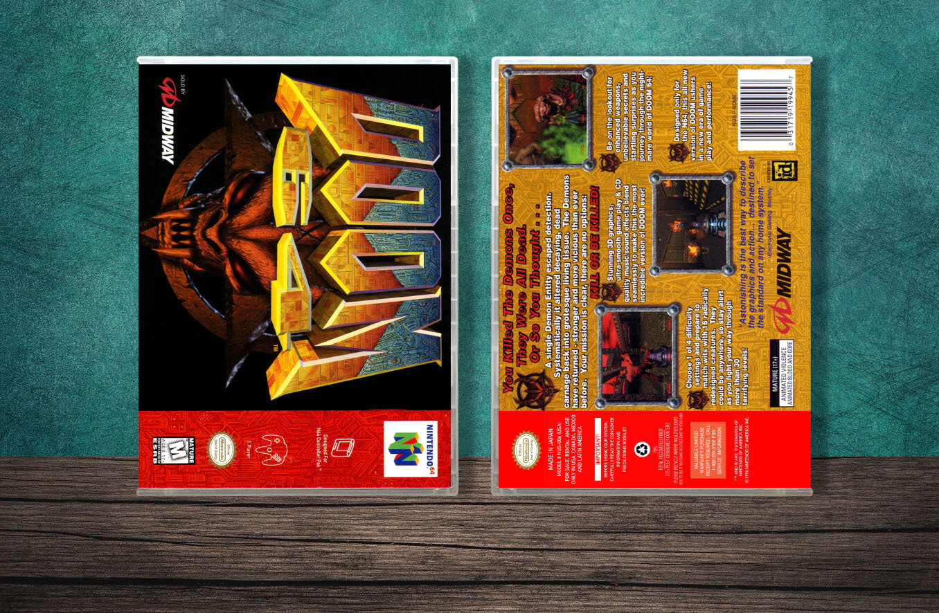 Doom 64, Case Color: CLEAR (Transparent)