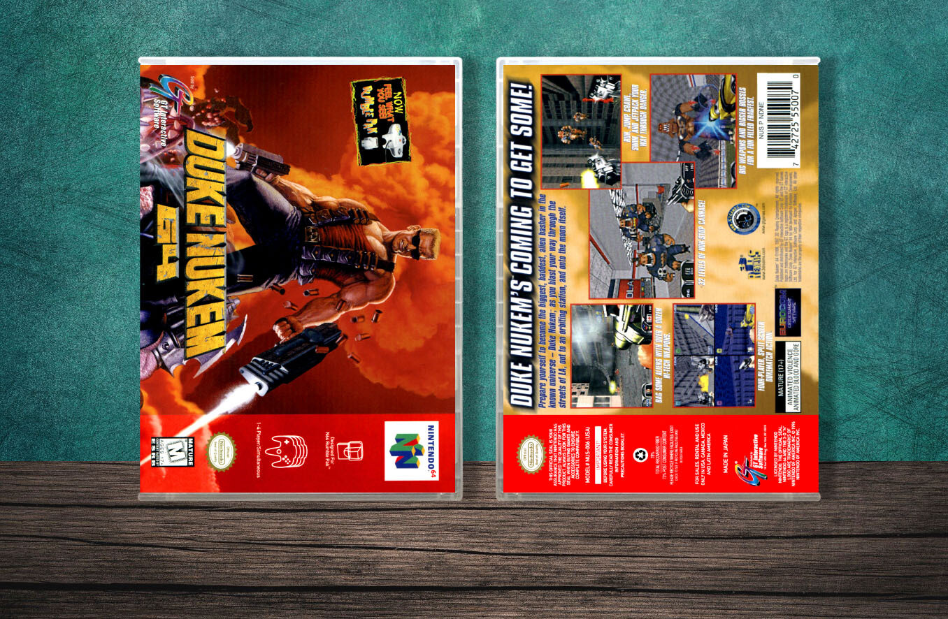 Duke Nukem 64, Case Color: CLEAR (Transparent)