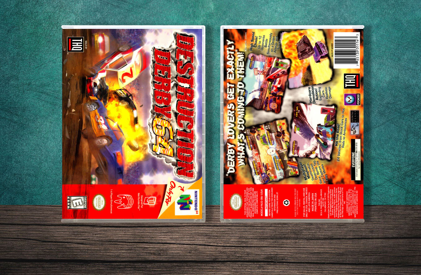 Destruction Derby 64, Case Color: CLEAR (Transparent)