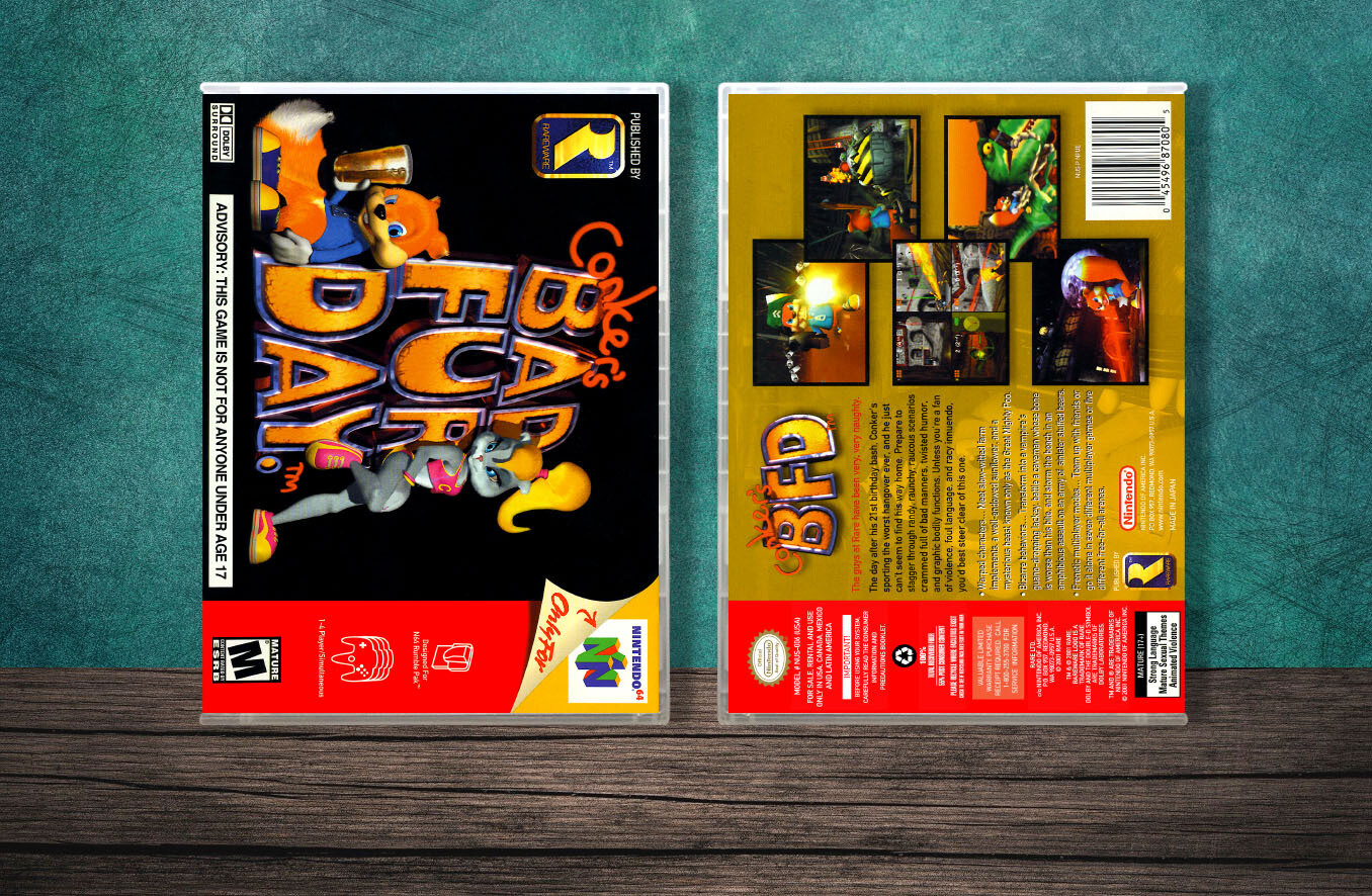 Conker&#39;s Bad Fur Day, Case Color: CLEAR (Transparent)