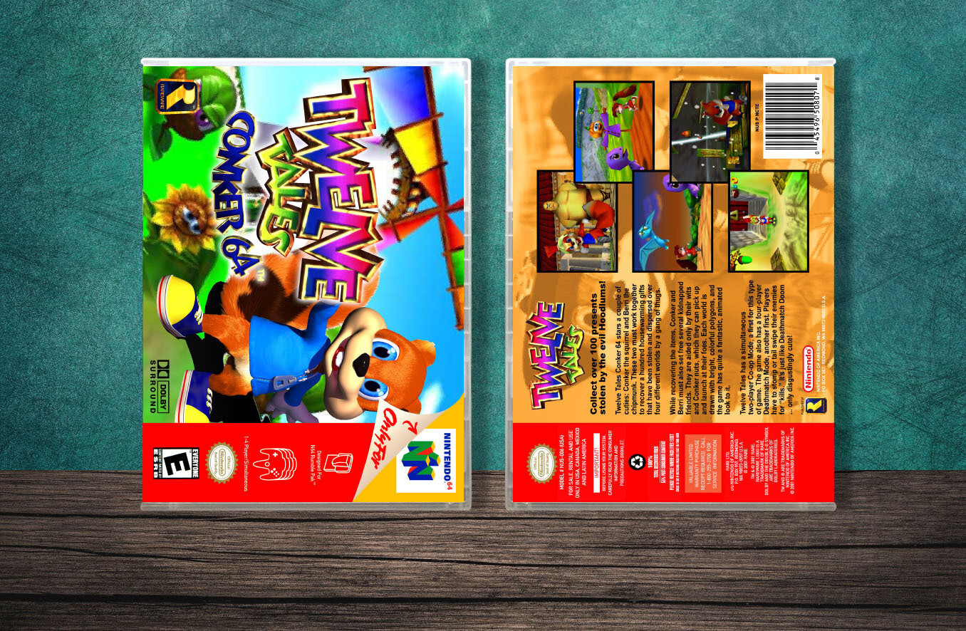 Conker 64 Twelve Tales, Case Color: CLEAR (Transparent)