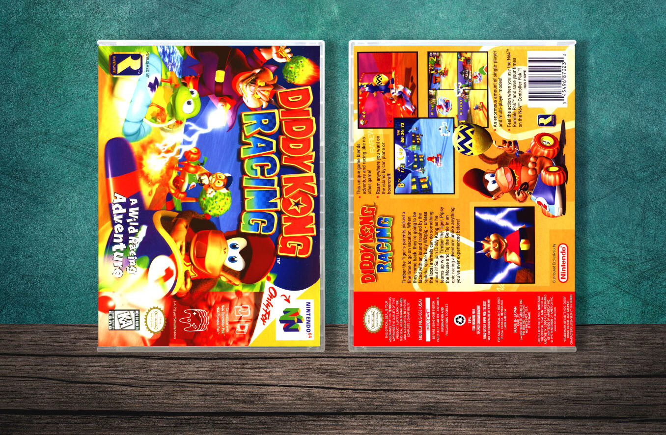 Diddy Kong Racing, Case Color: CLEAR (Transparent)