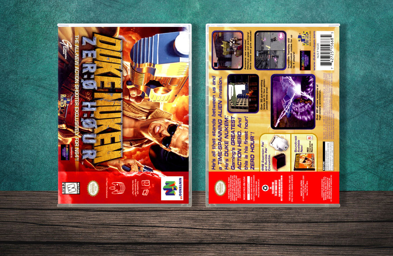 Duke Nukem: Zero Hour, Case Color: CLEAR (Transparent)