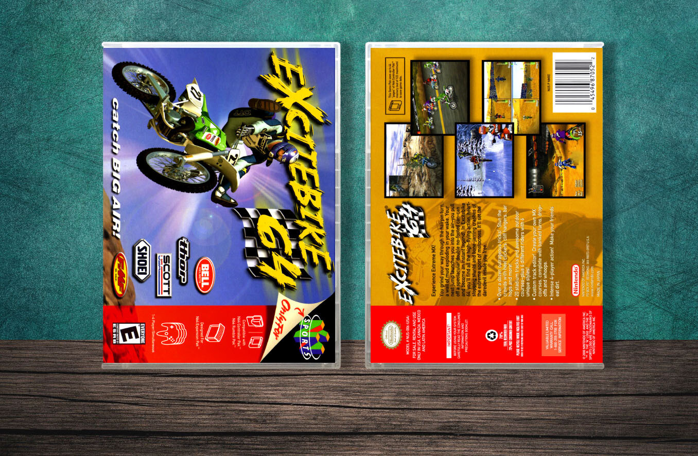 Excitebike 64, Case Color: CLEAR (Transparent)
