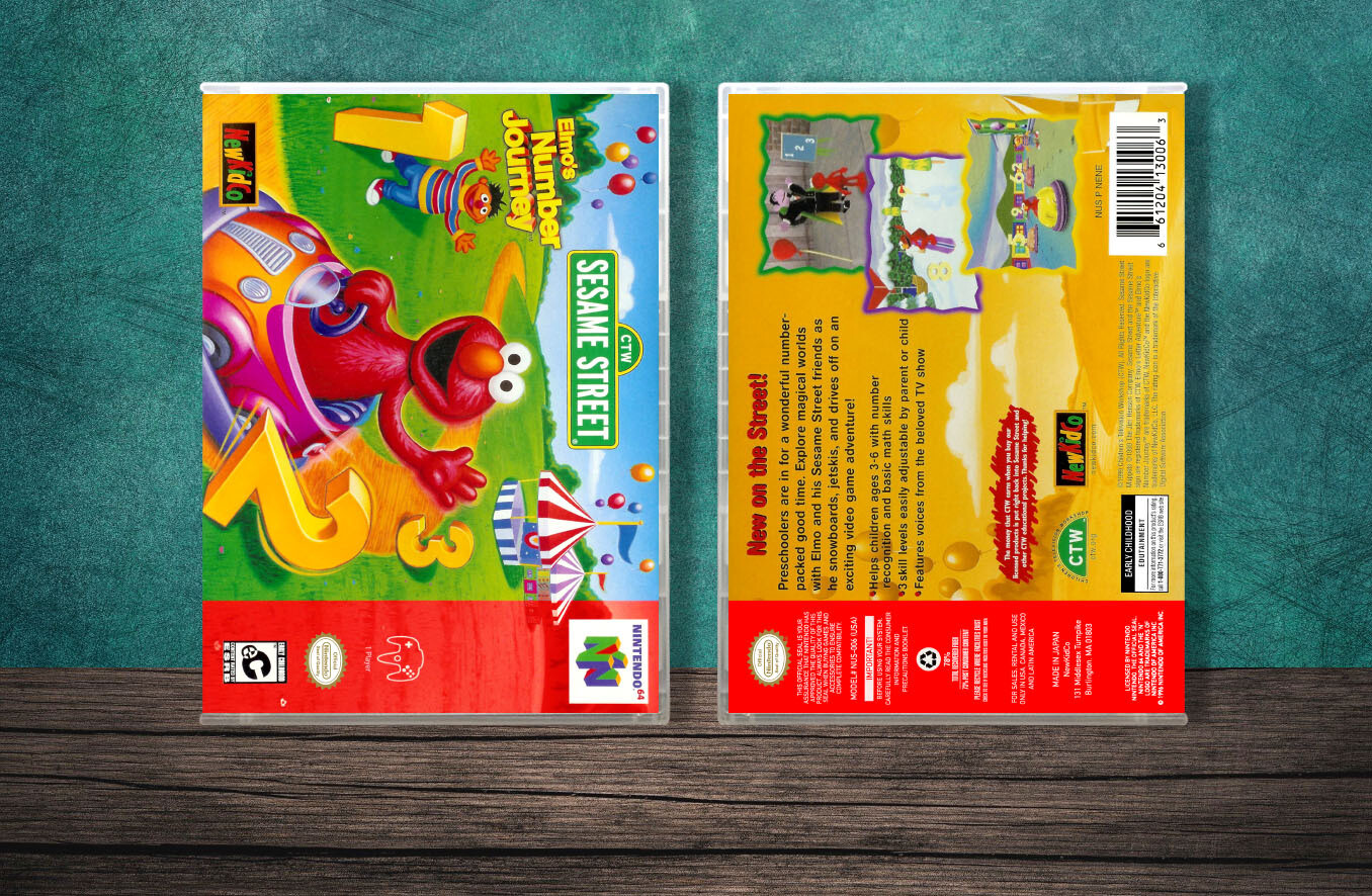 Elmo&#39;s Number Journey, Case Color: CLEAR (Transparent)