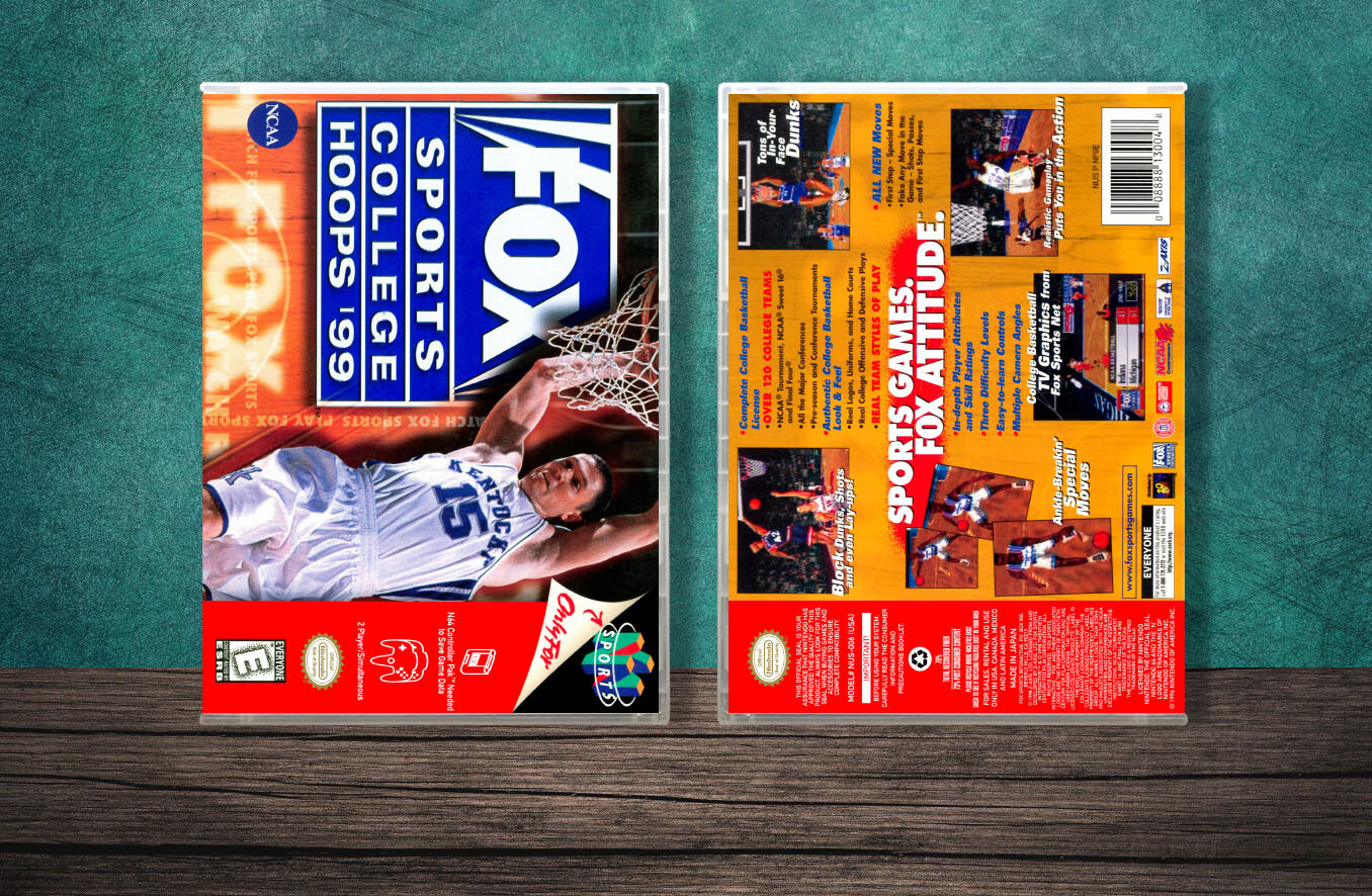 FOX Sports College Hoops &#39;99, Case Color: CLEAR (Transparent)