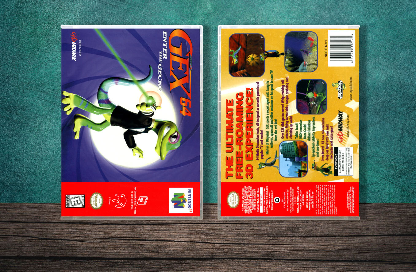 Gex 64: Enter the Gecko, Case Color: CLEAR (Transparent)