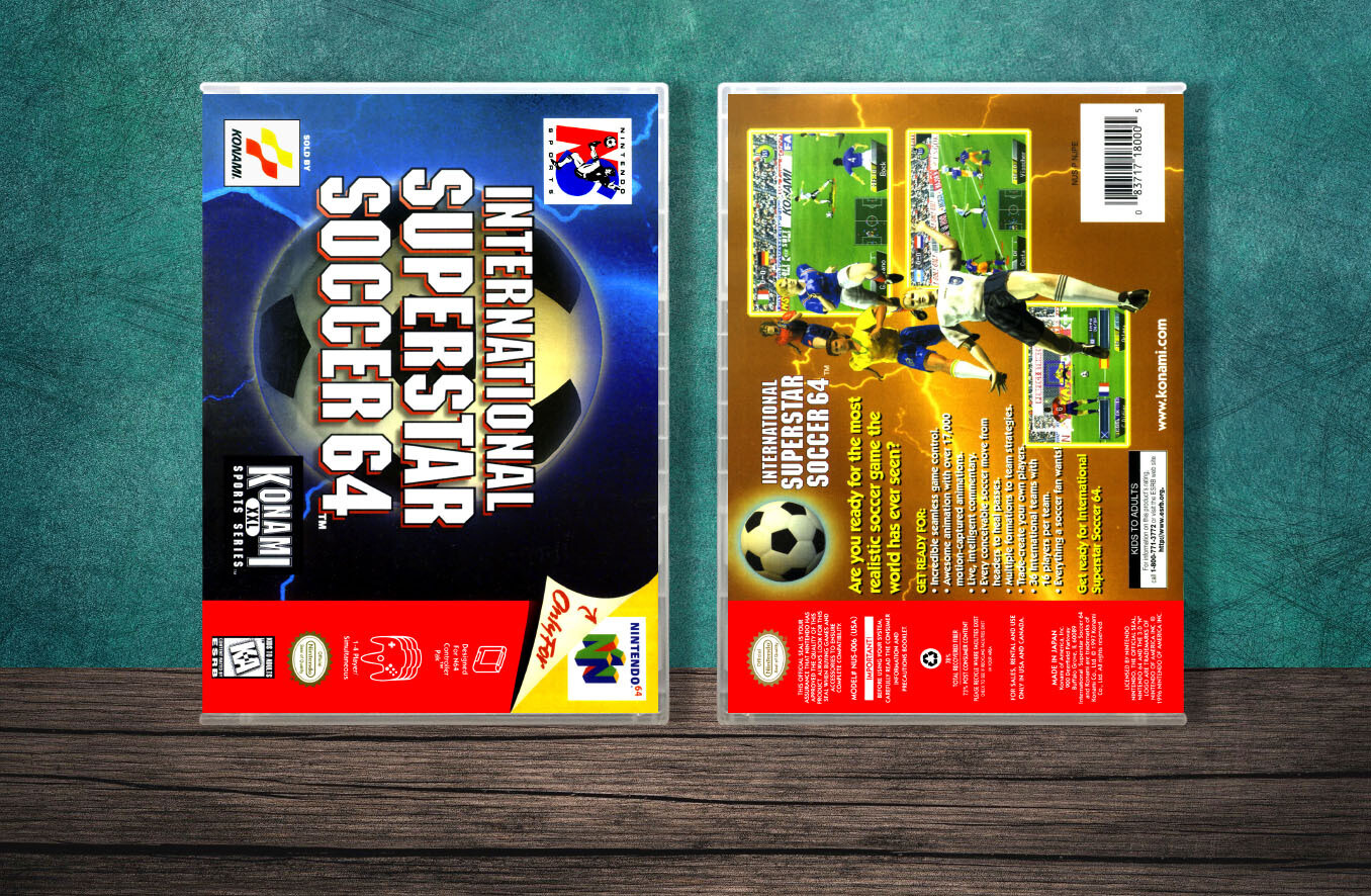International Superstar Soccer 64, Case Color: CLEAR (Transparent)