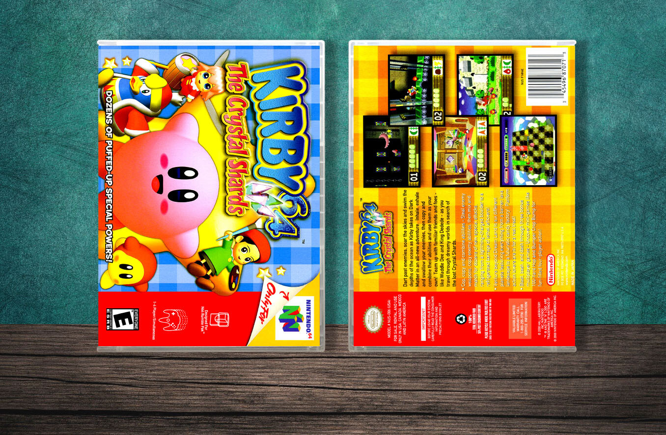 Kirby 64: The Crystal Shards, Case Color: CLEAR (Transparent)