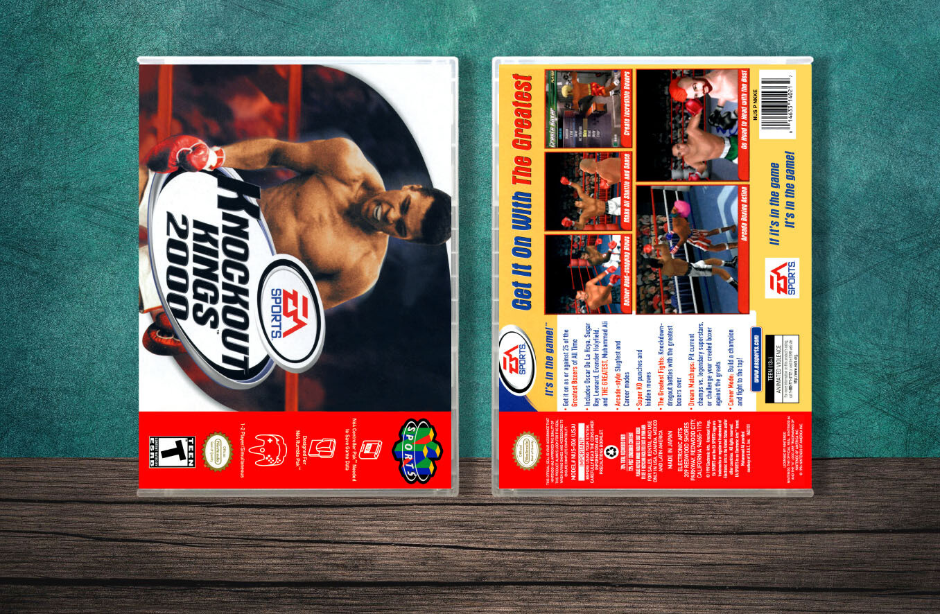 Knockout Kings 2000, Case Color: CLEAR (Transparent)